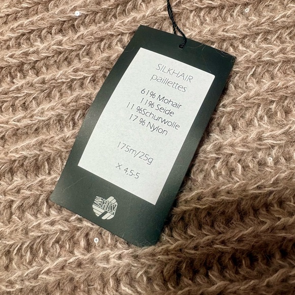 LANA GROSSA Silkhair Paillettes Mohair Infinity Scarf - Picture 2 of 6